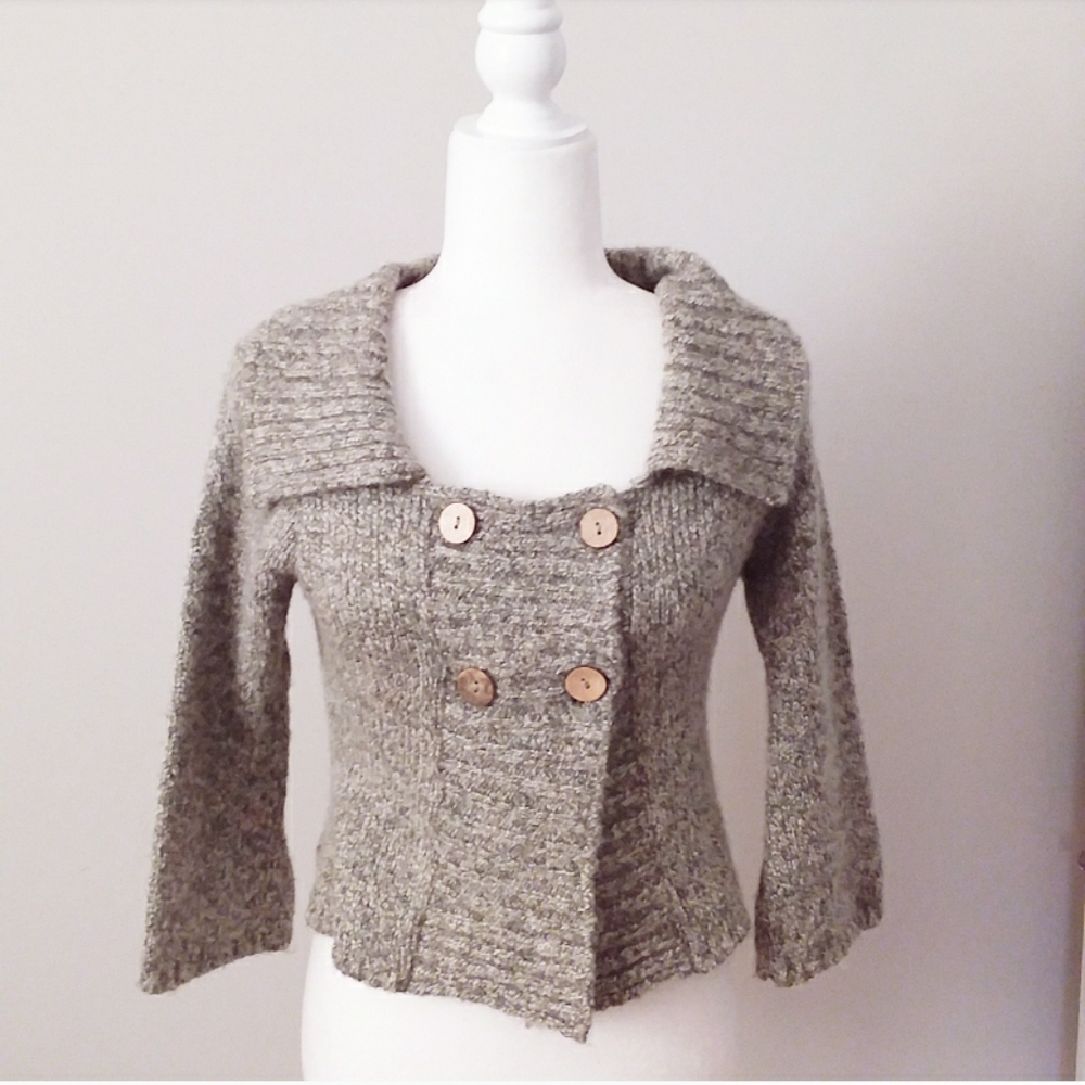 Cotton Emporium Mohair GreyTweed Sweater